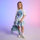 Cool Club, Luźny t-shirt dziewczęcy, biały, K-Pop Demon Hunters