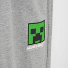 Cool Club, Piżama chłopięca, szara, Minecraft