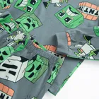 Cool Club, Piżama chłopięca, szara, Minecraft