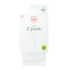 Cool Club, Rajstopy dziewczęce, białe, mikrofibra, 60 DEN, zestaw, 2 szt.