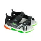 Cool Club, Sandały chłopięce, czarne, świecąca podeszwa