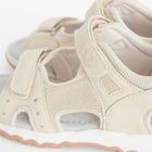 Cool Club, Sandały dziewczęce, ecru, skórzana wkładka