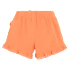 Cool Club, Spódnico-spodenki dziewczęce z lnem, pomarańczowe