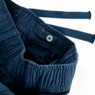 Cool Club, Spodnie materiałowe chłopięce, z lnem, relaxed, granatowe