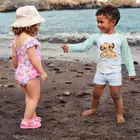 Cool Club, Strój kąpielowy dziewczęcy jednoczęściowy, UV 50, różowy