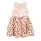 Cool Club, Sukienka dziewczęca bez rękawów, cekiny i róże, złota