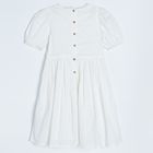 Cool Club, Sukienka dziewczęca z krótkim rękawem, biała