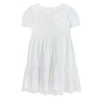 Cool Club, Sukienka dziewczęca z krótkim rękawem, biała