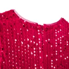 Cool Club, Sukienka dziewczęca z krótkim rękawem, welurowa, czerwona
