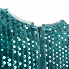 Cool Club, Sukienka dziewczęca z krótkim rękawem, welurowa, zielona