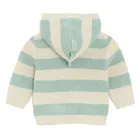 Cool Club, Sweter chłopięcy z kapturem, rozpinany, zielono-szary