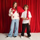 Cool Club, Sweter dziewczęcy, rozpinany, ecru