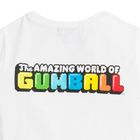 Cool Club, T-shirt chłopięcy, biały, Gumball