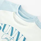 Cool Club, T-shirt dziewczęcy, crop top, mix, zestaw, 2 szt.