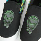 Cool Club, Trampki slip on chłopięce, czarne, SmileyWorld