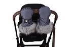 Cottonmoose, rękawice do wózka z futerkiem, Black