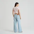 Crop top prążkowany z domieszką modalu NOWEAR