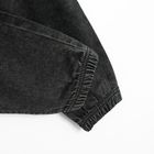 Czarne jeansowe joggersy z regulacją Cool Club