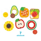 CzuCzu, Moje puzzle z dziurką, Jedzenie, pierwsze układanki, 12m+