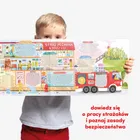 CzuCzu, Tak działa Straż pożarna, puzzle, 40 elementów, plakat z ciekawostkami, dla dzieci 3+, 4+