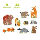 CzuCzu, Zwierzątka w lesie, puzzle progresywne, 2+