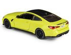 Daffi, MSZ, BMW M4, pojazd, model metalowy, żółty, 1:32