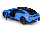 Daffi, MSZ, Porsche Taycan Turbo S Cross Turismo, pojazd, model metalowy, niebieski, 1:36