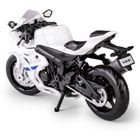 Daffi, MSZ, Suzuki GSX-R1000, motocykl, model metalowy, biały, 1:18
