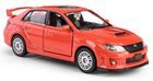 Daffi, RMZ City, Subaru WRX STI 2010, pojazd, model metalowy, czerwony, 1:36