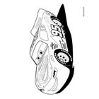 Diakakis, Auta, kolorowanka z naklejkami