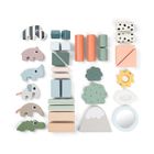 Done By Deer, Deer Friends, klocki drewniane, 34 szt.