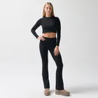 Dopasowana koszulka treningowa crop top NOWEAR