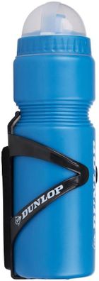 Dunlop, bidon rowerowy z koszykiem, niebieski, 750 ml