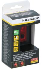 Dunlop, lampka rowerowa tylna, USB-C, LED