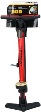 Dunlop, pompka warsztatowo-rowerowa, czerwony, 230 psi