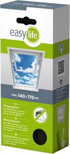 Easy Life Mako, moskitiera na okno połaciowe, czarna, 140-170 cm