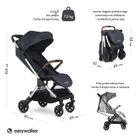 Easywalker, Jackey, kompaktowy, samoskładający się wózek spacerowy, z torbą transportową, Platinum Edition
