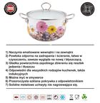 Edenberg, garnki emaliowane, rose, 8 elementów