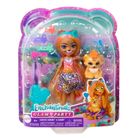 Enchantimals, Charisse Cheetah & Grinsy, lalka deluxe z akcesoriami