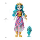 Enchantimals, Królowa Paradise i paw Rainbow, lalka królewska z akcesoriami