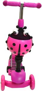 Enero, Biedronka, hulajnoga 3-kołowa, balansowa, 3w1, różowa