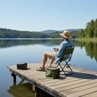 Enero Camp, krzesło turystyczne, składane, zielone, 35-37-58 cm