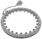 Enero Fit, hula hop fitness z masażerem i obciążeniem, szary