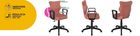 Entelo, Norm, krzesło biurowe z podłokietnikami, wzrost 159-188 cm, różowe