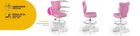 Entelo, Petit, krzesło dziecięce z podnóżkiem, wzrost 133-159 cm, różowe