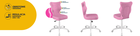 Entelo, Petit, krzesło młodzieżowe, wzrost 146-176,5 cm, różowe