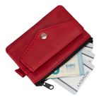 Etui na karty, czerwone, skórzane, 4U Cavaldi