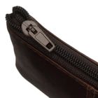 Etui na klucze, brązowe, skórzane, Peterson