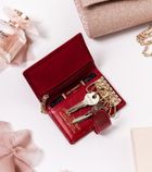 Etui na klucze, czerwone, skórzane, Peterson