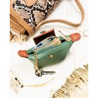 Etui na klucze, jasnozielone, skóra ekologiczna, Peterson